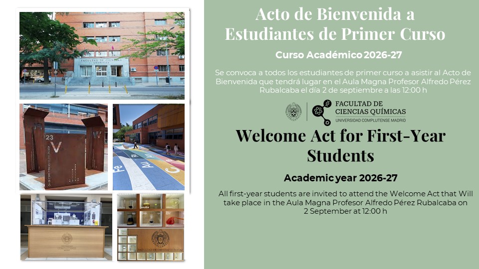 Acto de Bienvenida a Estudiantes de Primer Curso